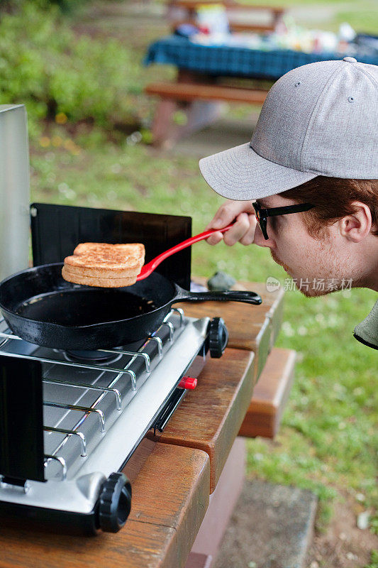 Cooking on a Campstove